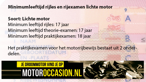 Tabel rijbewijs lichte motor